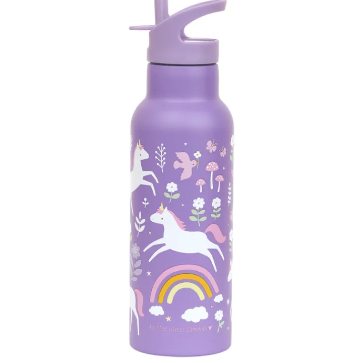 Waterflessen|Thermosflessen>A Little Lovely Company Alex Water Bottle XL unicorn dreams