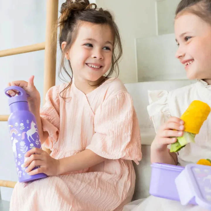 Waterflessen|Thermosflessen>A Little Lovely Company Alex Water Bottle XL unicorn dreams