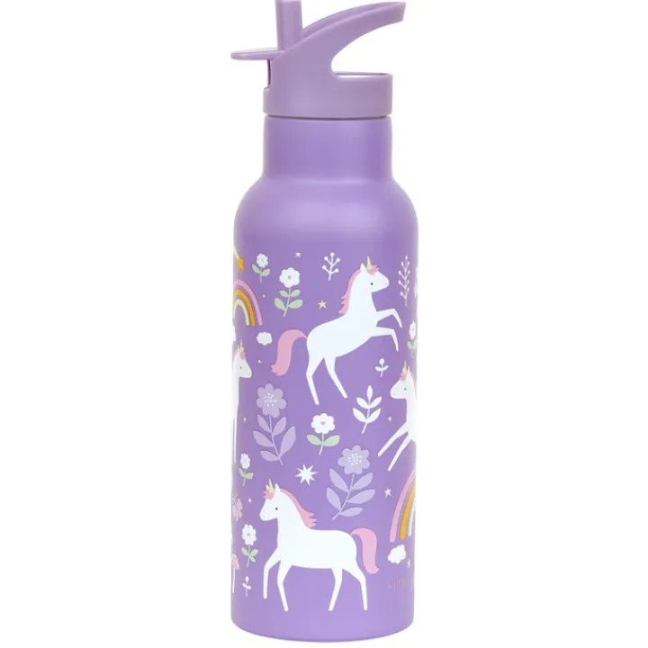 Waterflessen|Thermosflessen>A Little Lovely Company Alex Water Bottle XL unicorn dreams