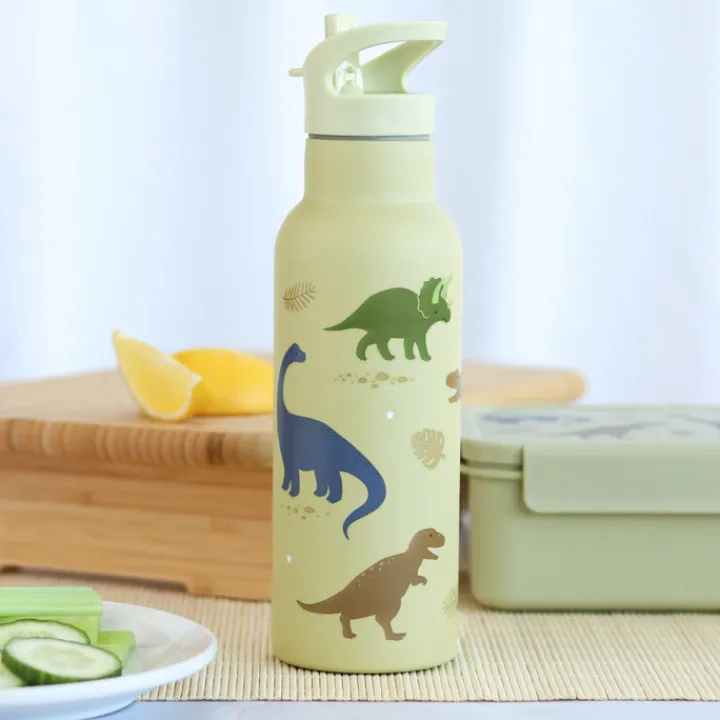 Waterflessen|Thermosflessen>A Little Lovely Company Alex Water Bottle XL dinosaurs