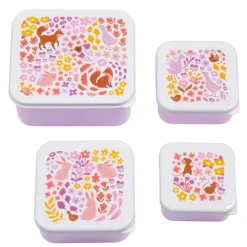 Lunchboxen>A Little Lovely Company Charlie Lunch & Snack Box flower garden