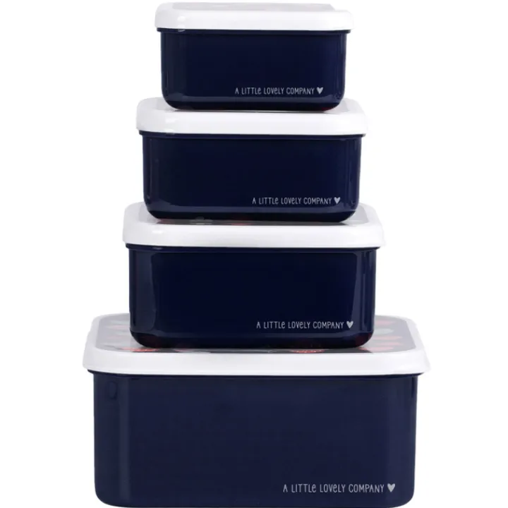Lunchboxen>A Little Lovely Company Charlie Lunch & Snack Box strawberries