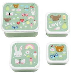 Lunchboxen>A Little Lovely Company Charlie Lunch & Snack Box joy