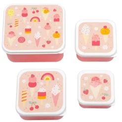 Lunchboxen>A Little Lovely Company Charlie Lunch & Snack Box ice-cream