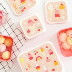 Lunchboxen>A Little Lovely Company Charlie Lunch & Snack Box ice-cream