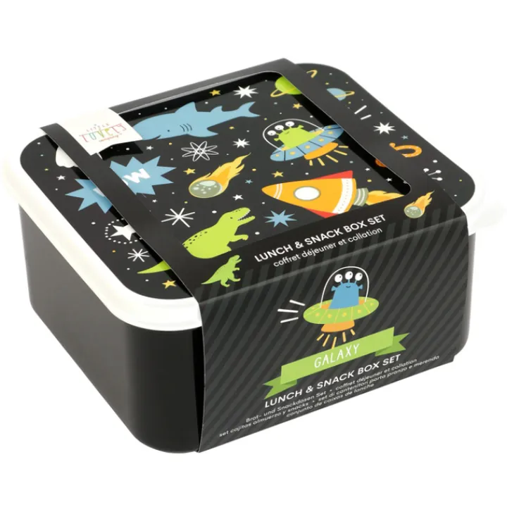 Lunchboxen>A Little Lovely Company Charlie Lunch & Snack Box galaxy