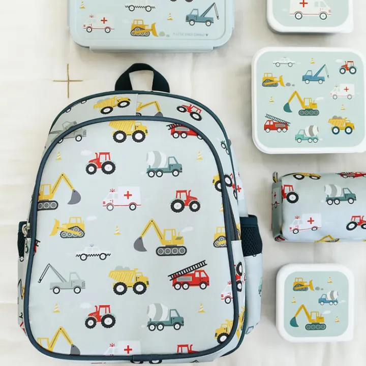 Peuter Rugzakken|Kinderrugzakken>A Little Lovely Company Noa Backpack vehicles