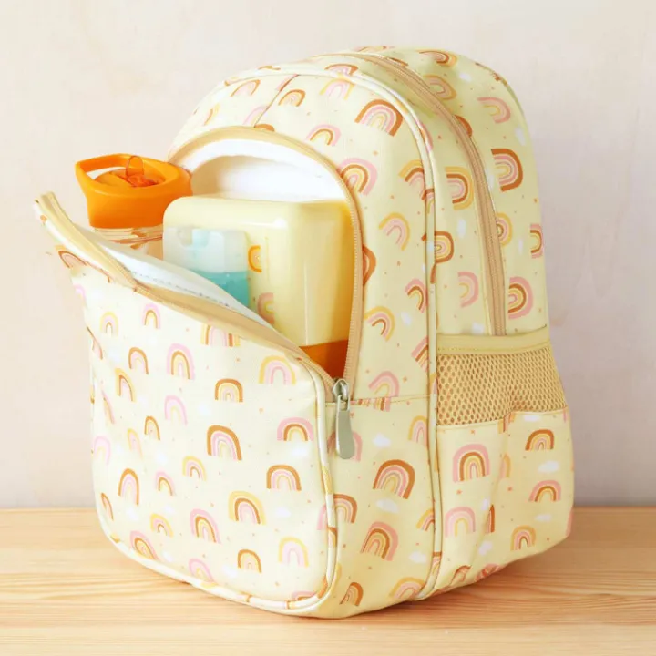 Peuter Rugzakken|Kinderrugzakken>A Little Lovely Company Noa Backpack rainbows