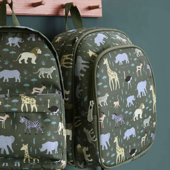 Peuter Rugzakken|Kinderrugzakken>A Little Lovely Company Noa Backpack savanna