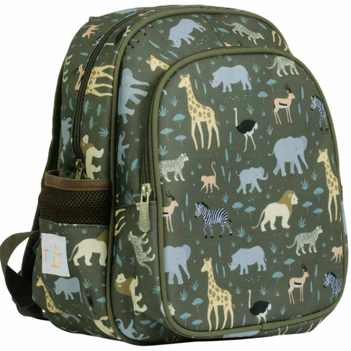 Peuter Rugzakken|Kinderrugzakken>A Little Lovely Company Noa Backpack savanna