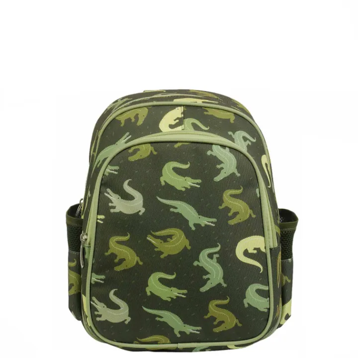 Peuter Rugzakken|Kinderrugzakken>A Little Lovely Company Noa Backpack crocodiles