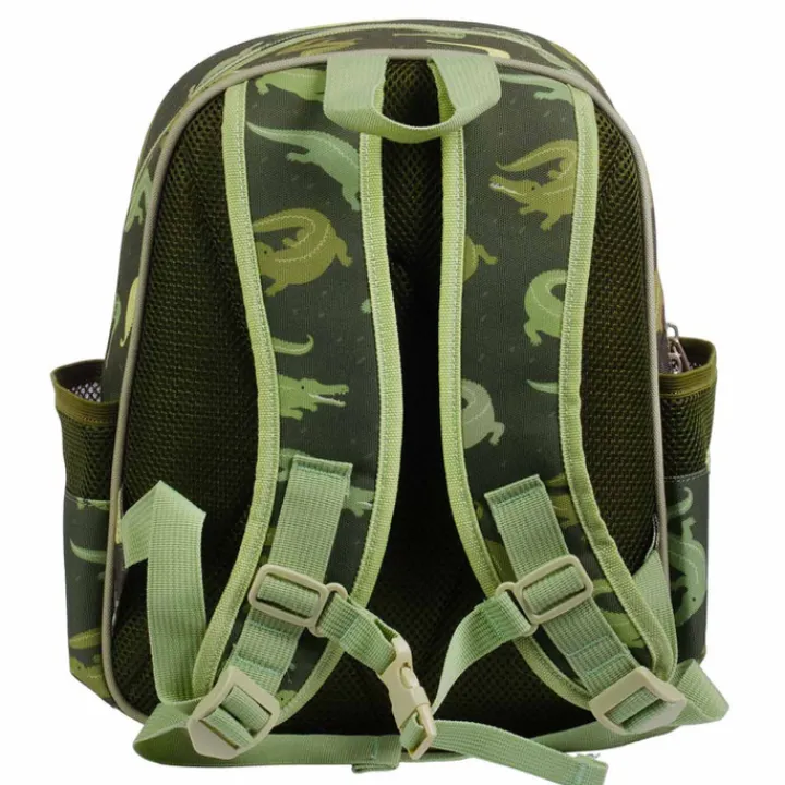 Peuter Rugzakken|Kinderrugzakken>A Little Lovely Company Noa Backpack crocodiles