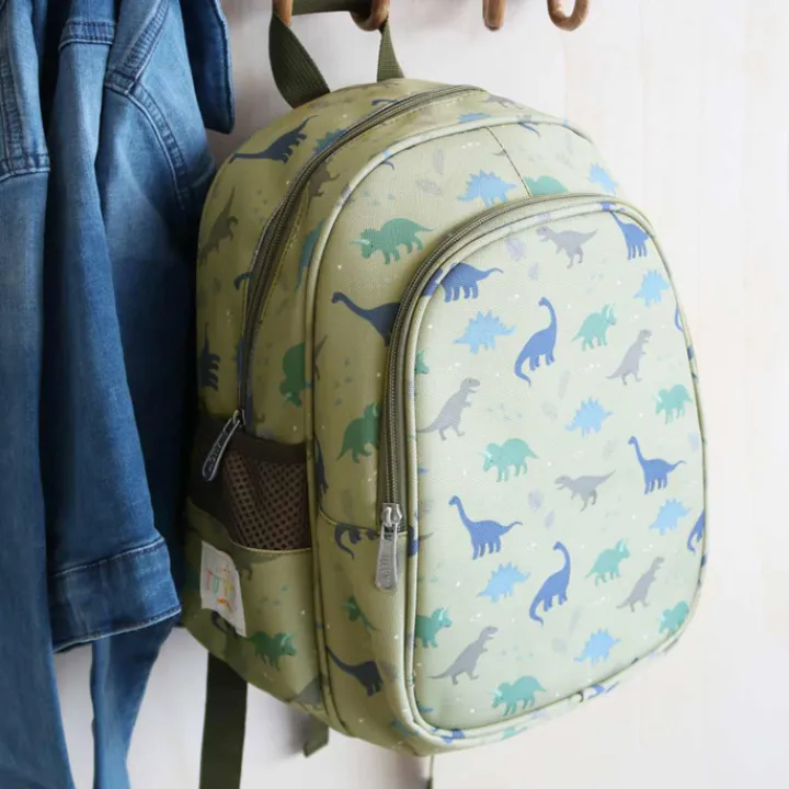 Peuter Rugzakken|Kinderrugzakken>A Little Lovely Company Noa Backpack dinosaurs