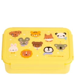 Lunchboxen>A Little Lovely Company Robin Bento Lunchbox animal friends