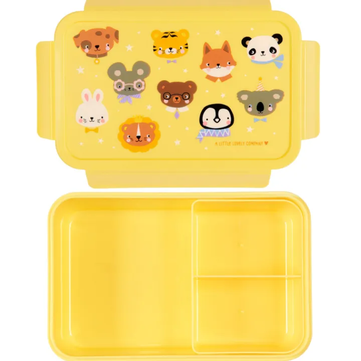 Lunchboxen>A Little Lovely Company Robin Bento Lunchbox animal friends