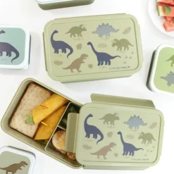 Lunchboxen>A Little Lovely Company Robin Bento Lunchbox dinosaurs