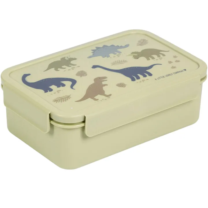 Lunchboxen>A Little Lovely Company Robin Bento Lunchbox dinosaurs