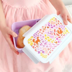Lunchboxen>A Little Lovely Company Robin Bento Lunchbox flower garden