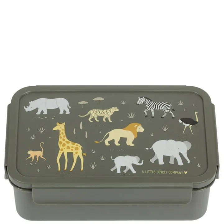 Lunchboxen>A Little Lovely Company Robin Bento Lunchbox savanna
