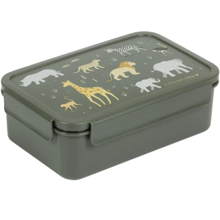 Lunchboxen>A Little Lovely Company Robin Bento Lunchbox savanna
