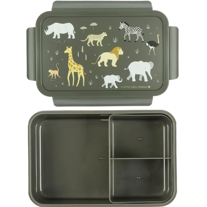Lunchboxen>A Little Lovely Company Robin Bento Lunchbox savanna