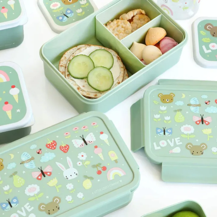 Lunchboxen>A Little Lovely Company Robin Bento Lunchbox joy