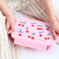 Lunchboxen>A Little Lovely Company Robin Bento Lunchbox cherries