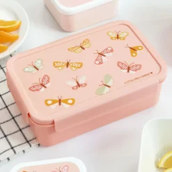 Lunchboxen>A Little Lovely Company Robin Bento Lunchbox butterflies