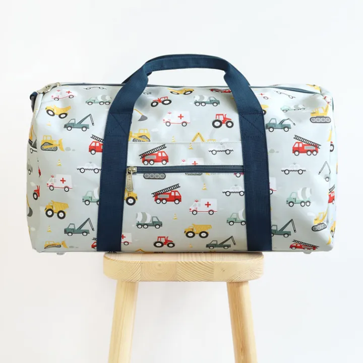 Kleine Reistassen|Kinder Reistassen>A Little Lovely Company Sam Weekendbag vehicles