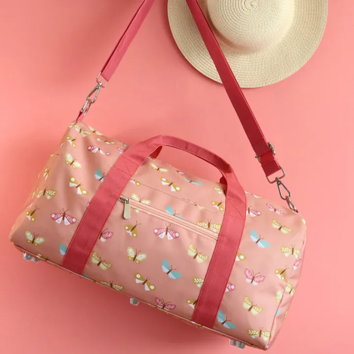Kleine Reistassen|Handbagage Reistassen>A Little Lovely Company Sam Weekendbag butterflies