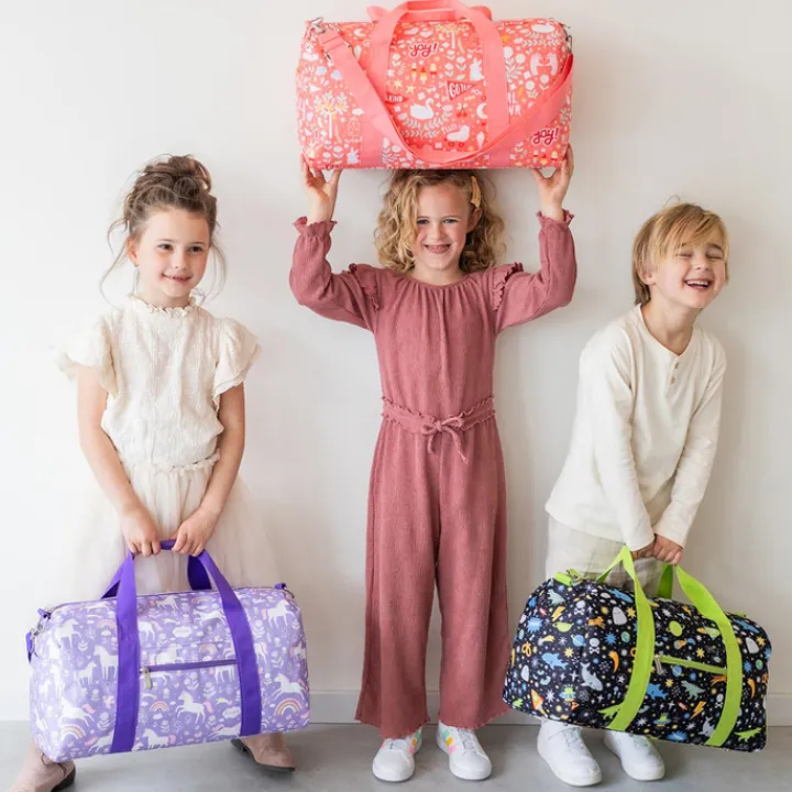 Kleine Reistassen|Handbagage Reistassen>A Little Lovely Company Sam Weekendbag galaxy