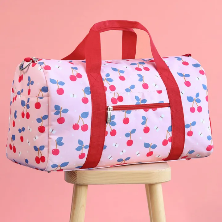 Kleine Reistassen|Handbagage Reistassen>A Little Lovely Company Sam Weekendbag cherries