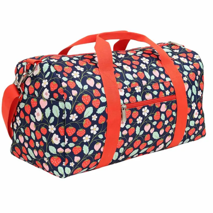 Kleine Reistassen|Handbagage Reistassen>A Little Lovely Company Sam Weekendbag strawberries