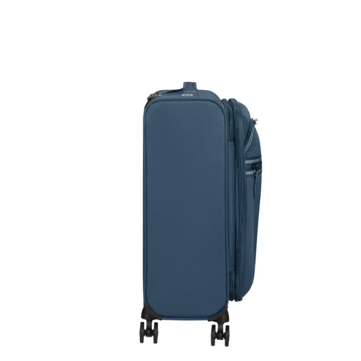 Transavia Trolleys|Handbagage Trolleys>American Tourister Aerospin Spinner S Exp indigo
