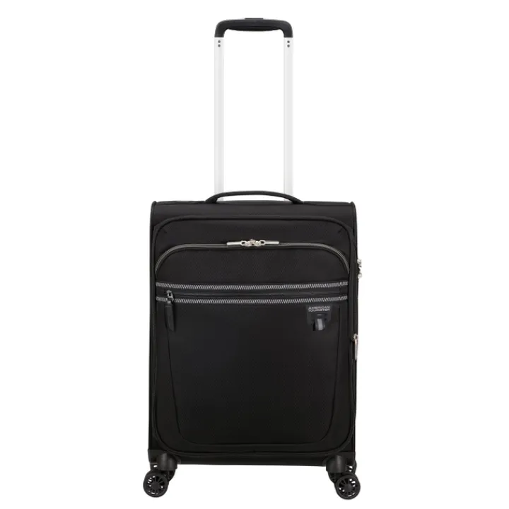 Transavia Trolleys|Handbagage Trolleys>American Tourister Aerospin Spinner S Exp black
