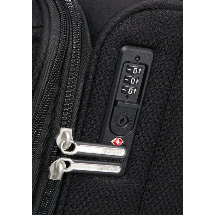 Transavia Trolleys|Handbagage Trolleys>American Tourister Aerospin Spinner S Exp black