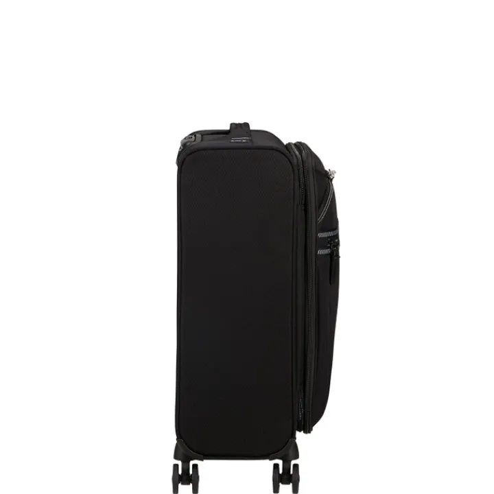 Transavia Trolleys|Handbagage Trolleys>American Tourister Aerospin Spinner S Exp black