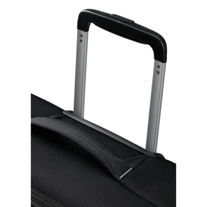 Transavia Trolleys|Handbagage Trolleys>American Tourister Aerospin Spinner S Exp black