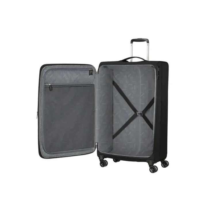 Reistrolleys|Reiskoffers>American Tourister Aerospin Spinner L Exp black