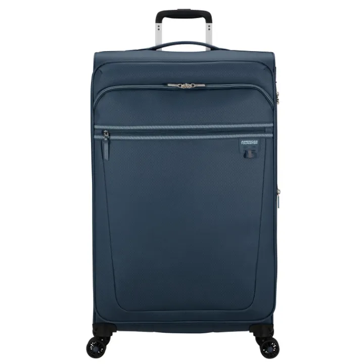 Reistrolleys|Reiskoffers>American Tourister Aerospin Spinner L Exp indigo