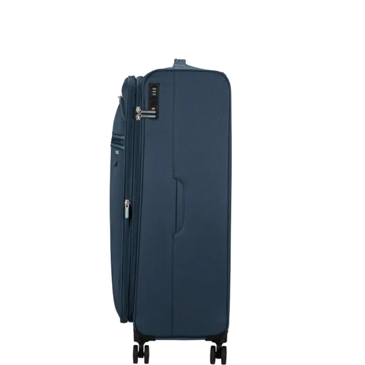 Reistrolleys|Reiskoffers>American Tourister Aerospin Spinner L Exp indigo