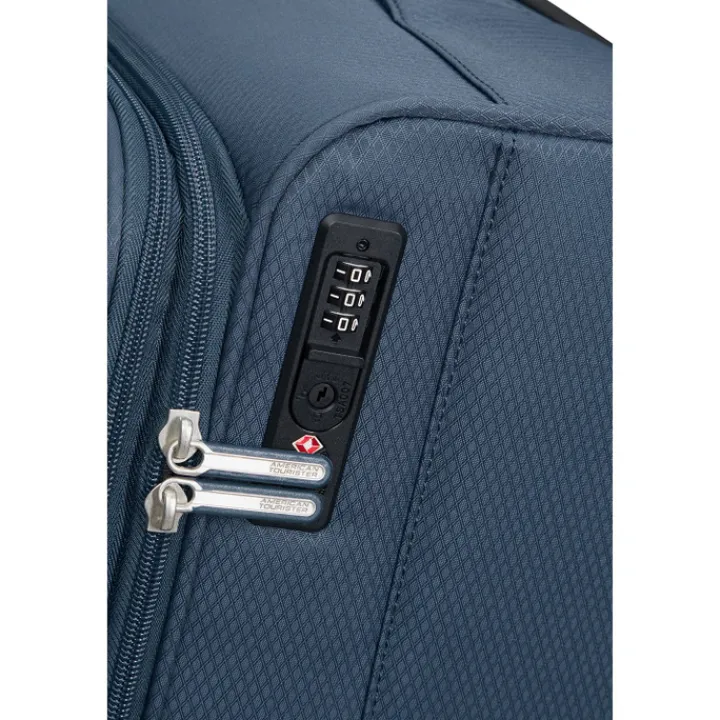 Reistrolleys|Reiskoffers>American Tourister Aerospin Spinner M Exp indigo
