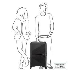 Reistrolleys|Reiskoffers>American Tourister Airconic Spinner 77 onyx black