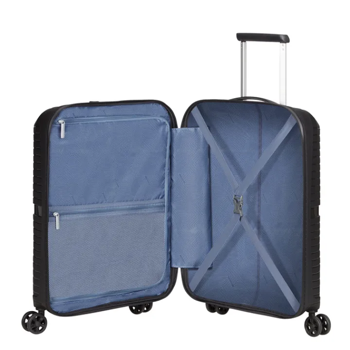 Transavia Trolleys|Ryanair Trolleys>American Tourister Airconic Spinner 55 onyx black