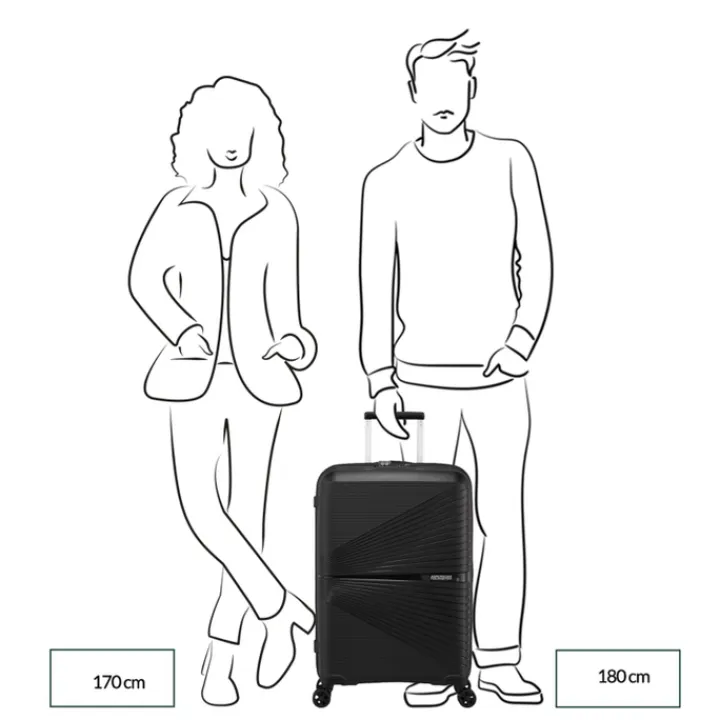 Reistrolleys|Reiskoffers>American Tourister Airconic Spinner 67/24 TSA electric lime