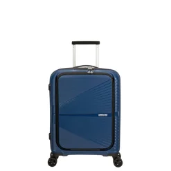 Transavia Trolleys|Handbagage Trolleys>American Tourister Airconic Spinner 55 Neon Frontloader 15.6'' midnight navy