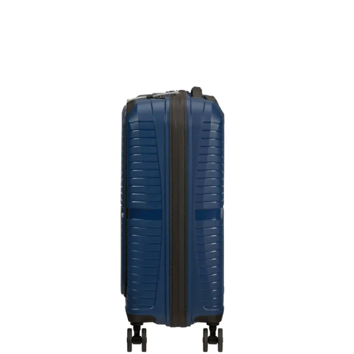 Transavia Trolleys|Handbagage Trolleys>American Tourister Airconic Spinner 55 Neon Frontloader 15.6'' midnight navy