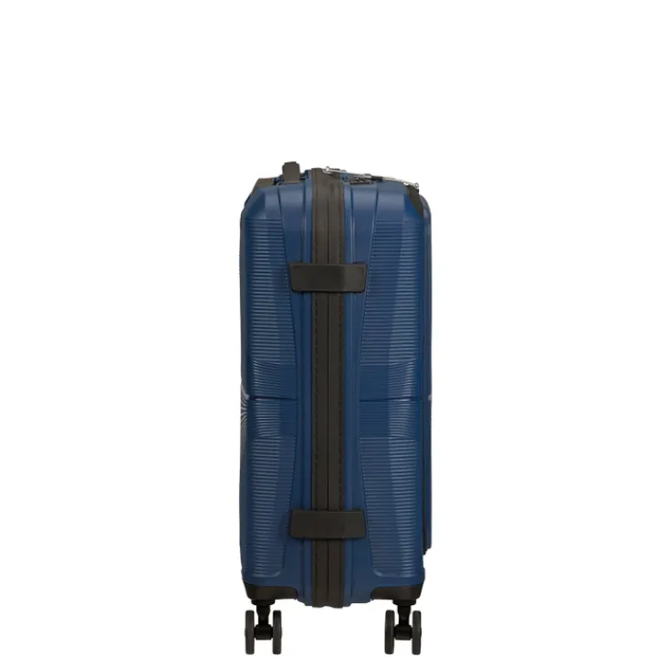Transavia Trolleys|Handbagage Trolleys>American Tourister Airconic Spinner 55 Neon Frontloader 15.6'' midnight navy