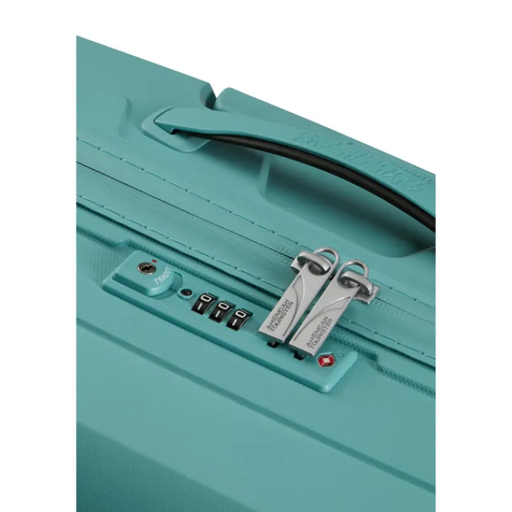Transavia Trolleys|Ryanair Trolleys>American Tourister Airconic Spinner 55/20 TSA dusty turquoise