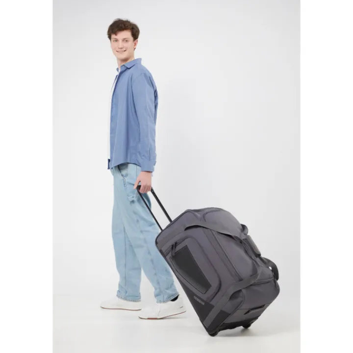 Grote Reistassen|Heren Reistassen>American Tourister City Racer Duffle/Wheels M black